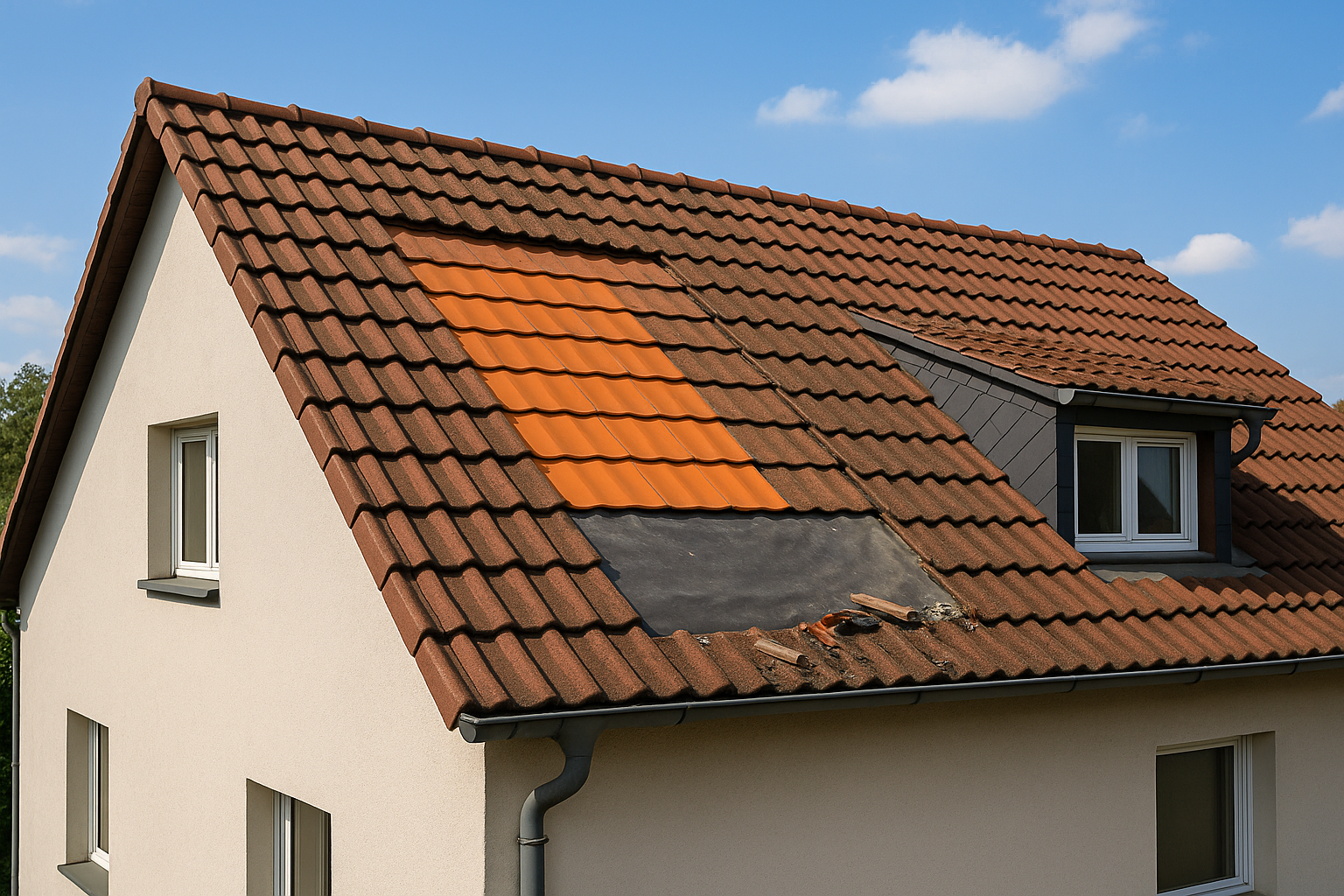 Notreparatur nach Sturmschaden in Soest